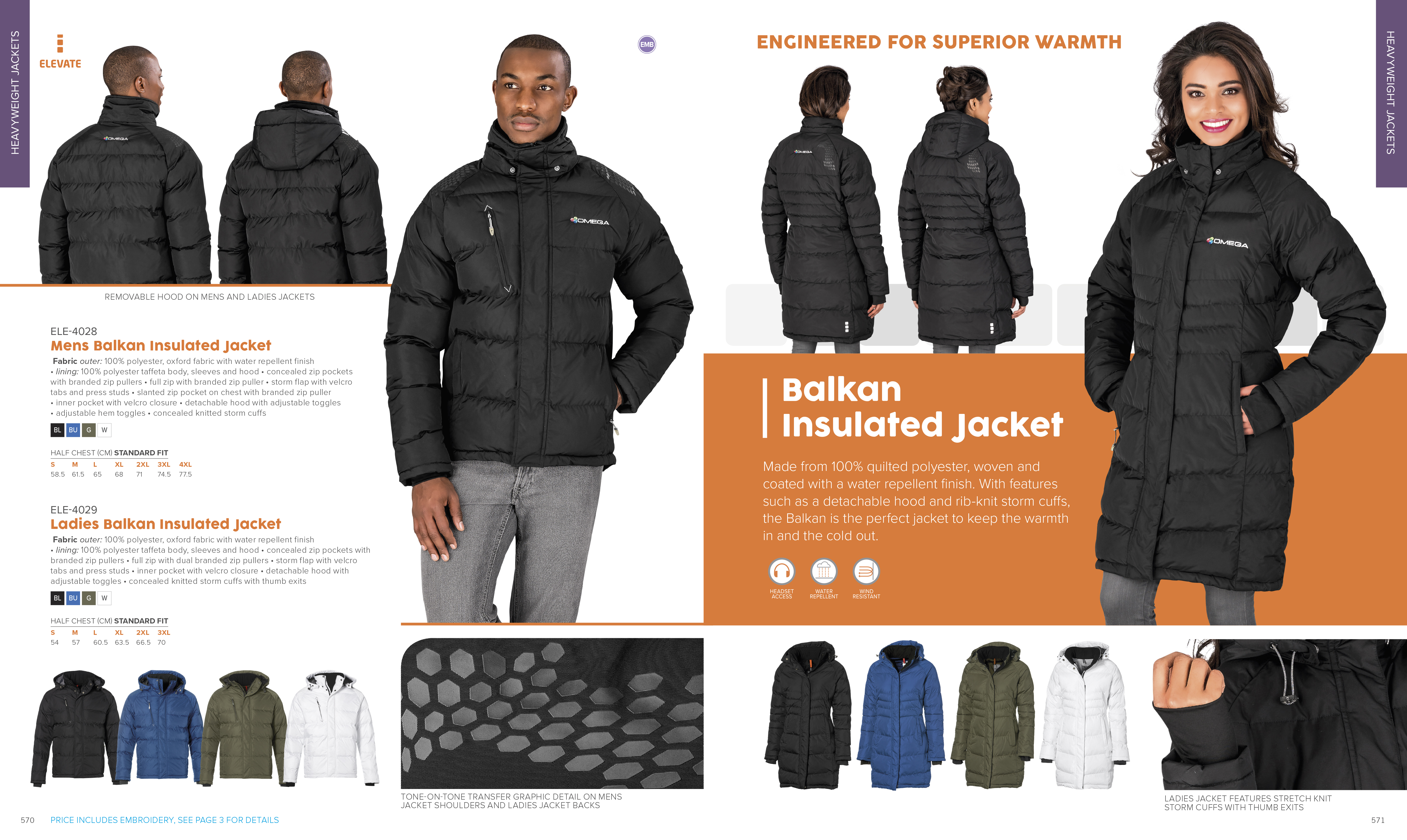 ELE-4028 - Mens Balkan Insulated Jacket - Catalogue Image